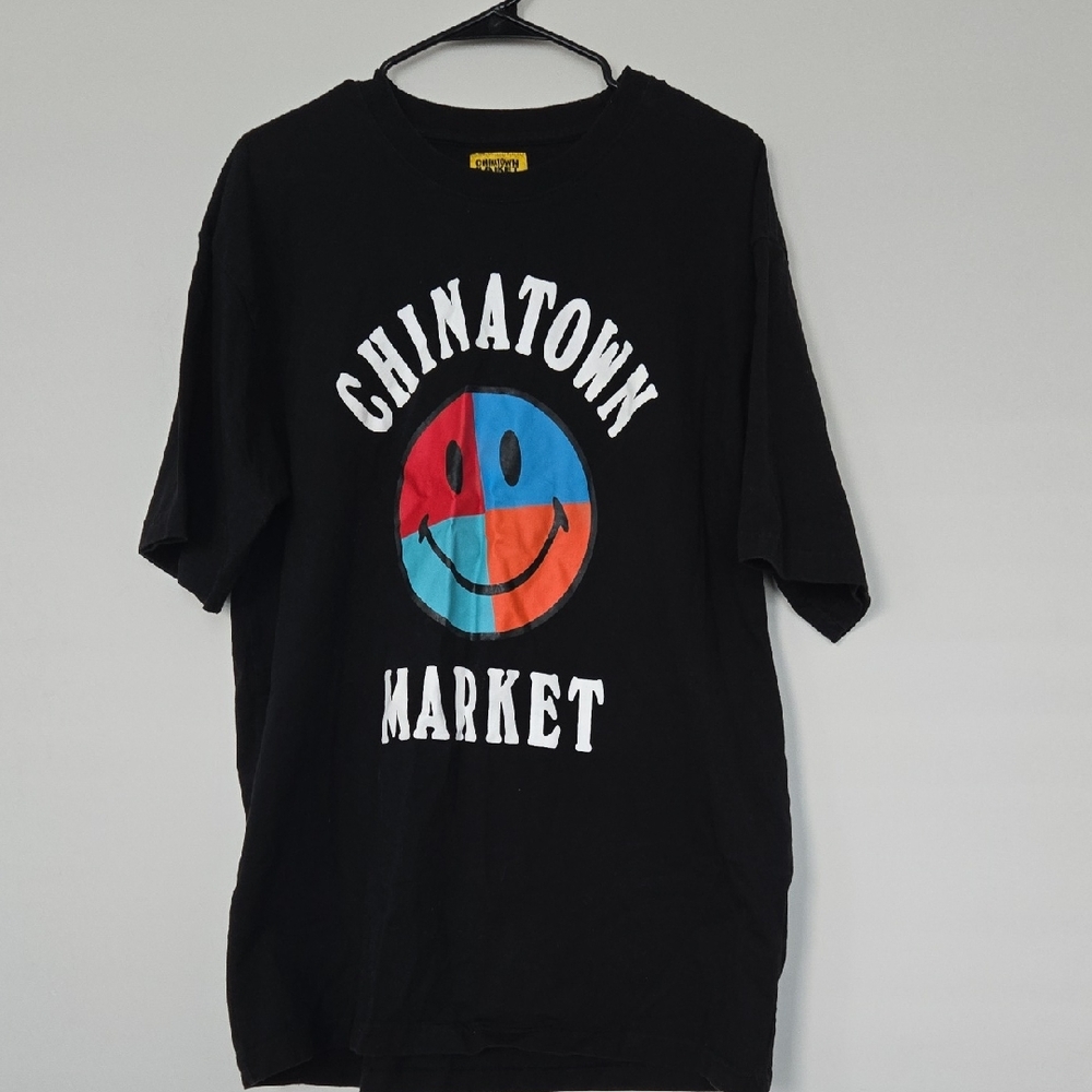 Chinatown Market Black Smiley Face Tee